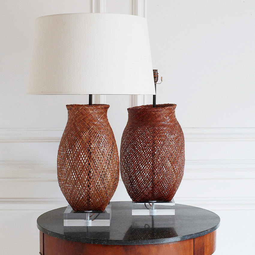 Darien Woven Basket Table Lamp