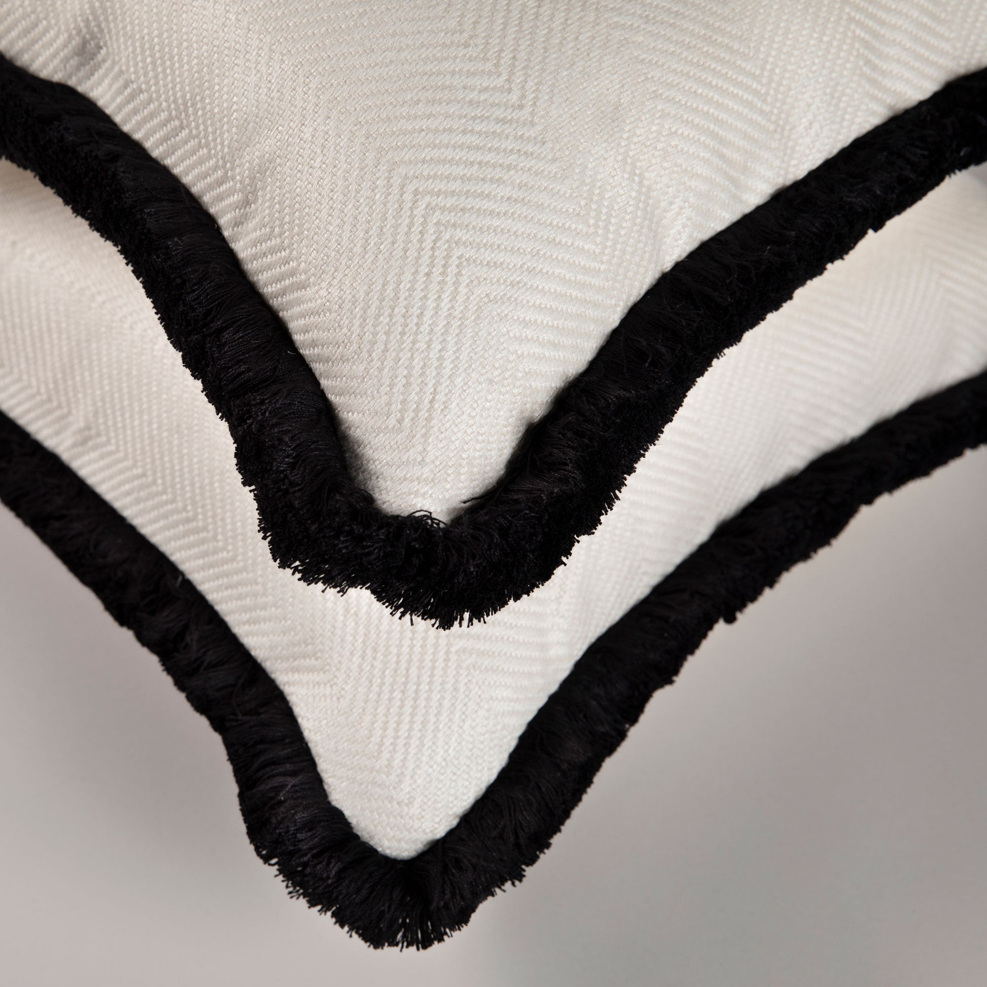 Dorset Cushion - White/Black