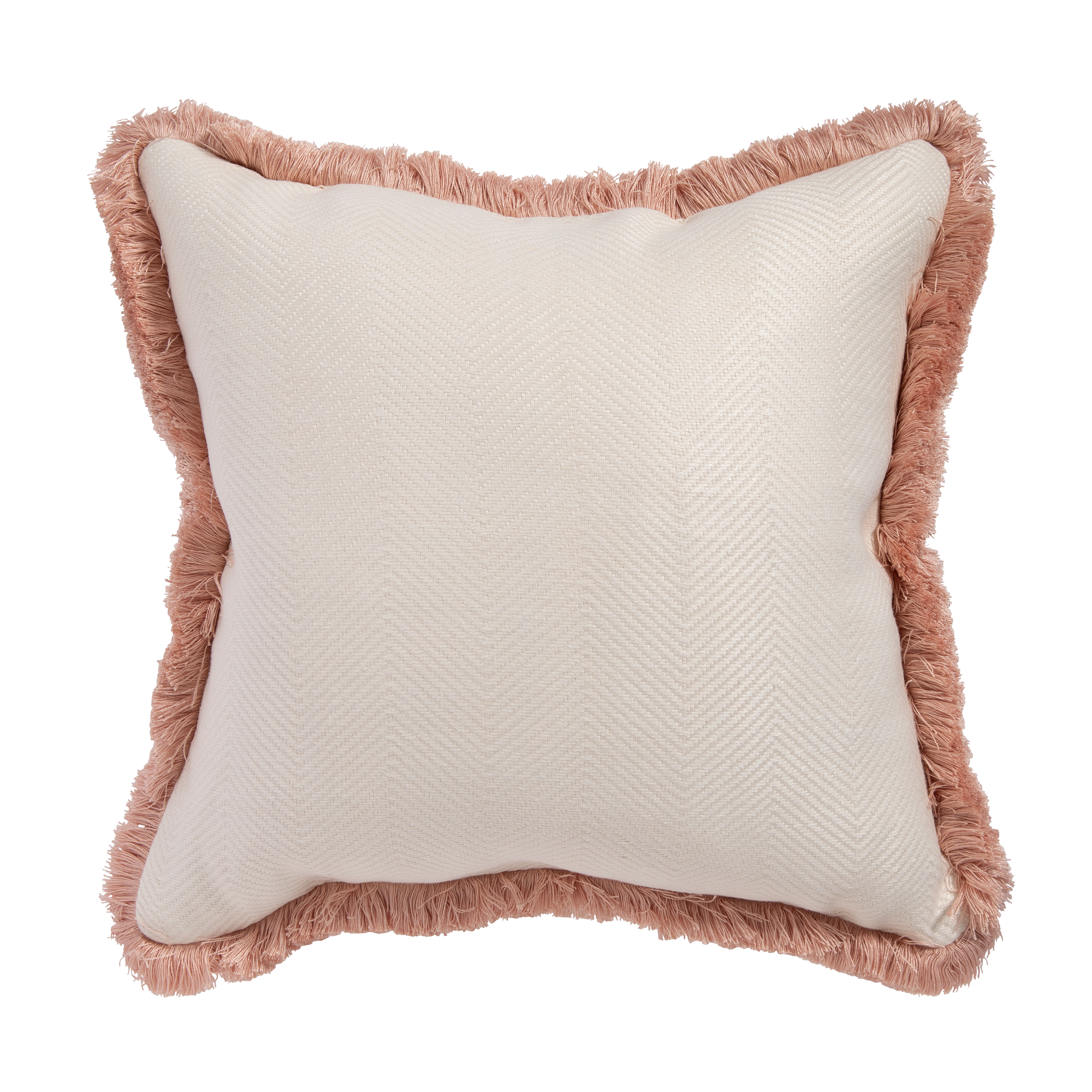 Dorset Cushion - White/Antique Pink