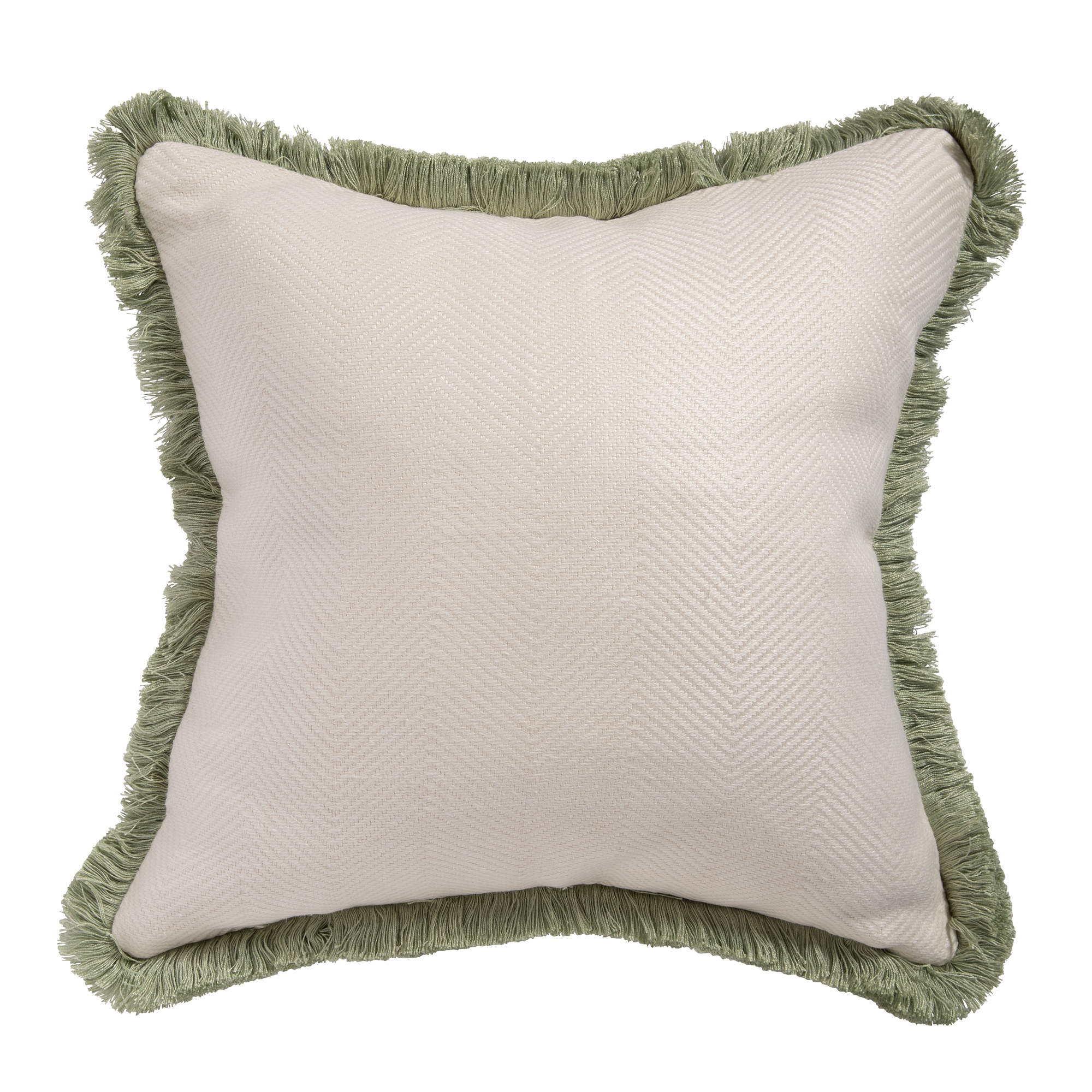 Dorset Cushion - White/Celadon
