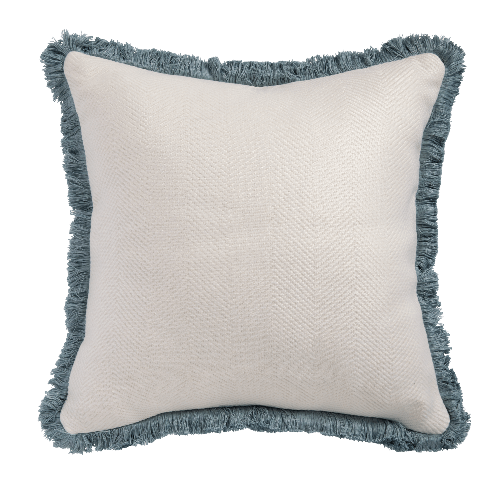 Dorset Cushion - White/Cielo