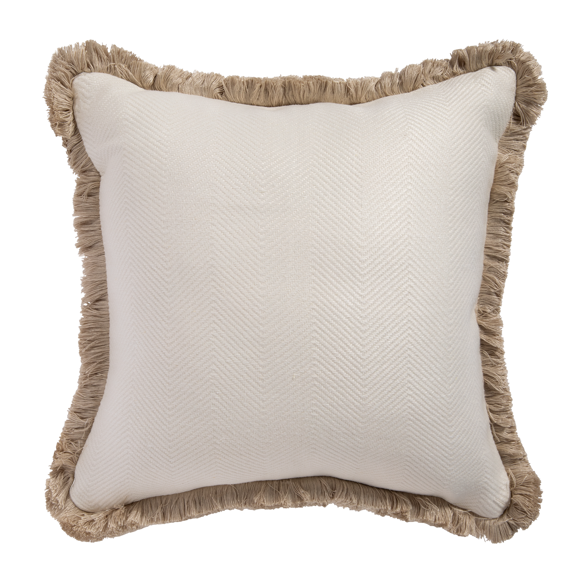 Dorset Cushion - White/Flax
