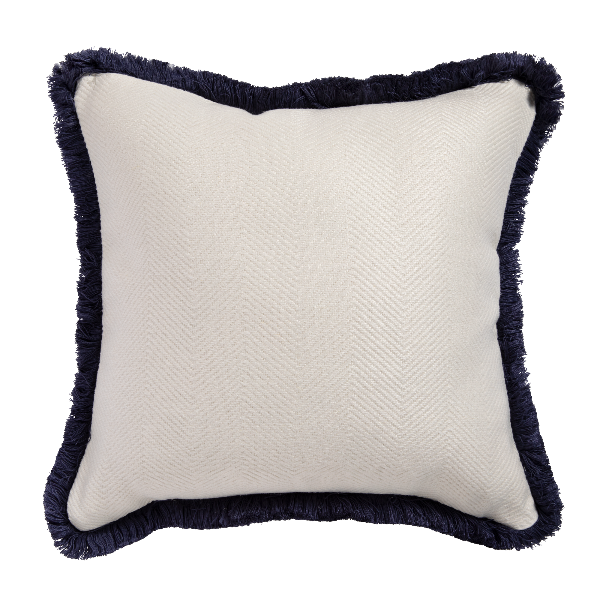 Dorset Cushion - White/Navy