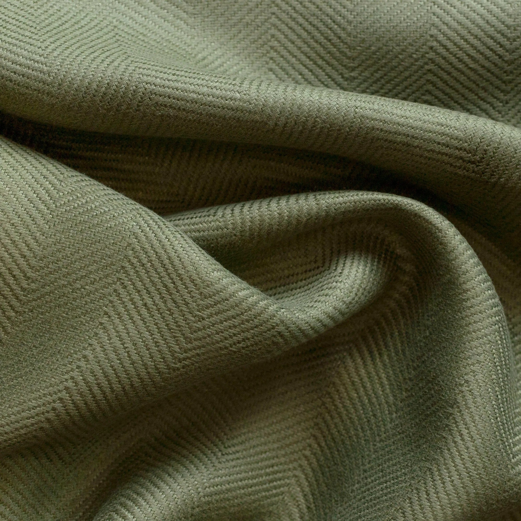 Dorset Herringbone - Olive Green