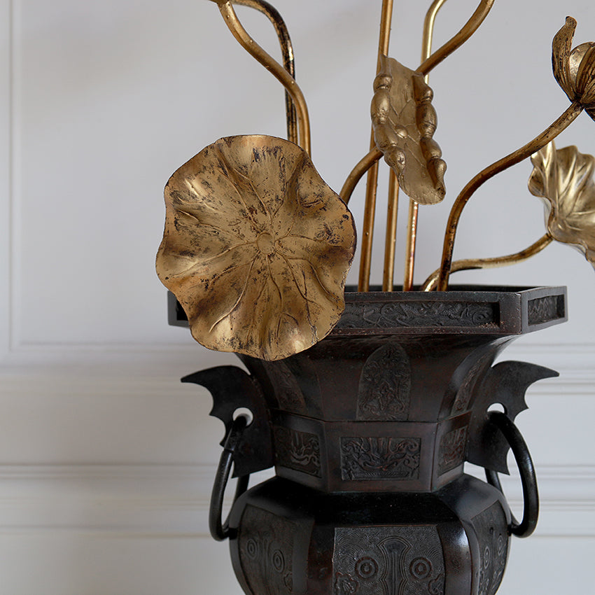 Pair of Early 20th Century Japanese Temple Urns