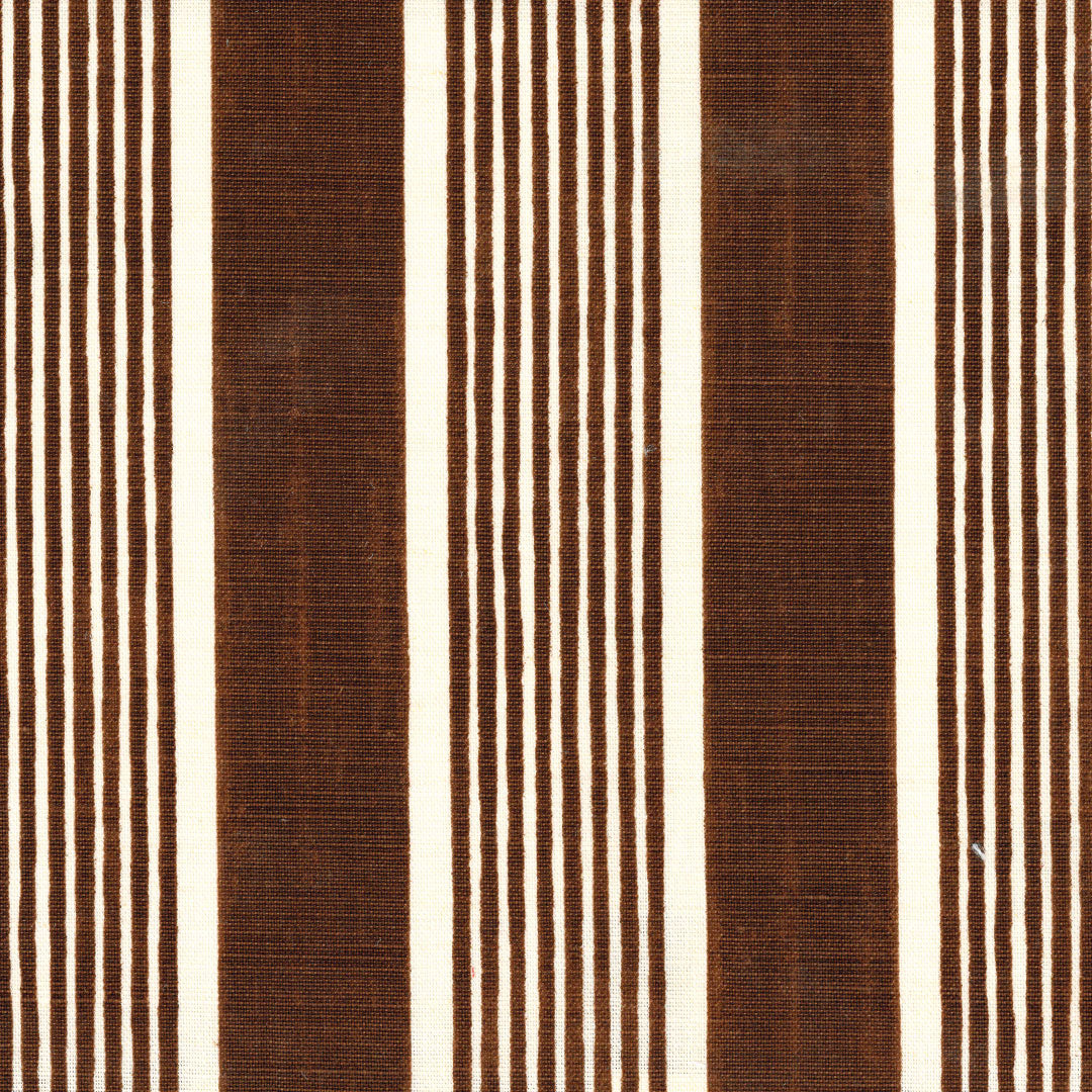 Elba Stripe Brown on White