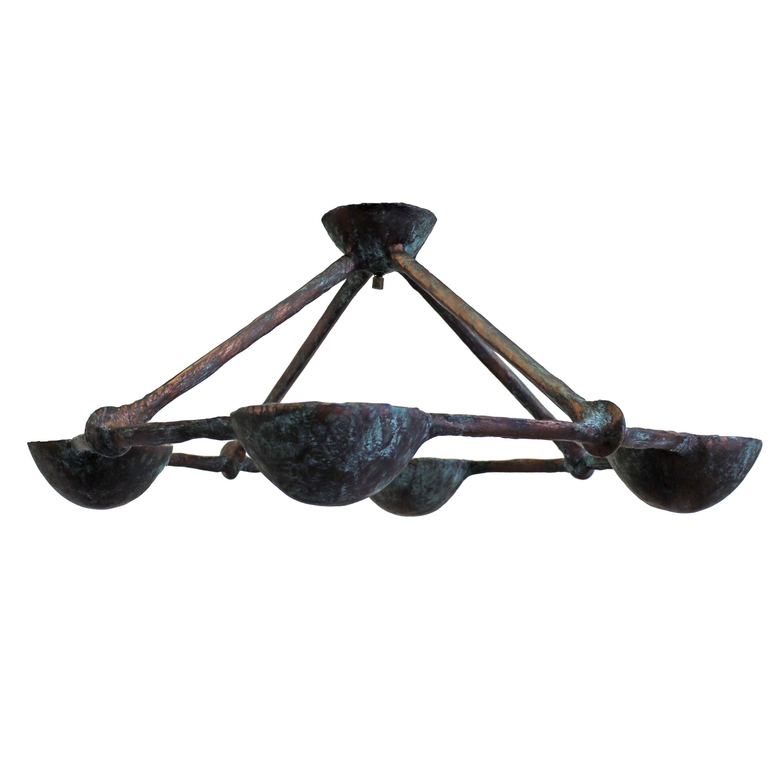 Elena Flush Mount - Bronze Verdigris
