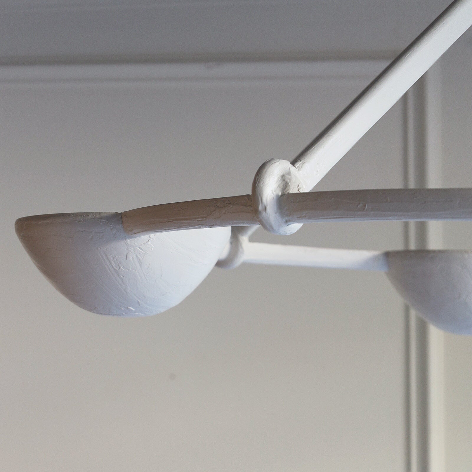 Elena Flush Mount - White Plaster