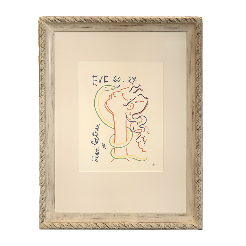 Eve et le Serpent - Artwork by Jean Cocteau