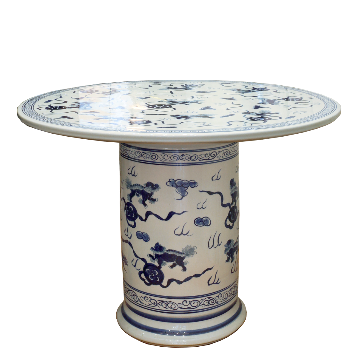 Foo Dog Ceramic Round Table