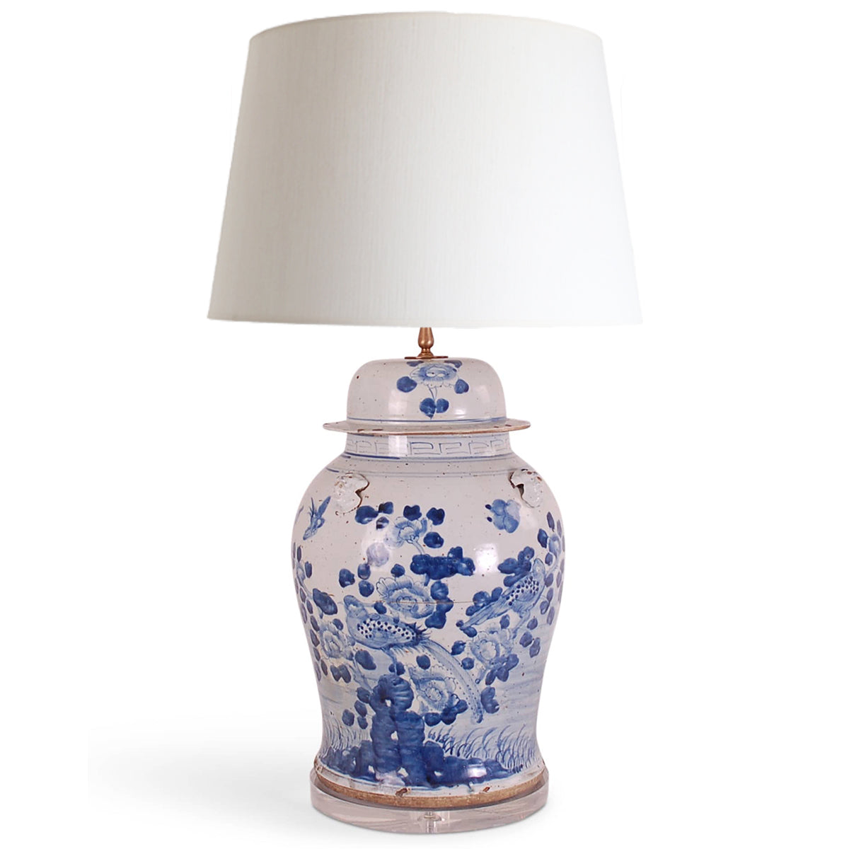 Foot Stomp Bird and Flower Lamp