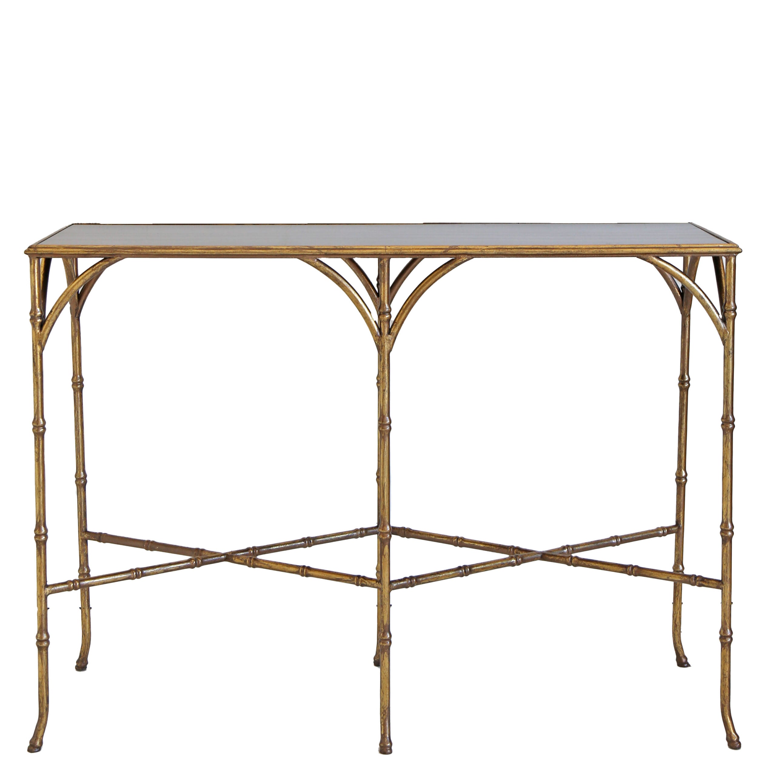 Gilt Bamboo Console
