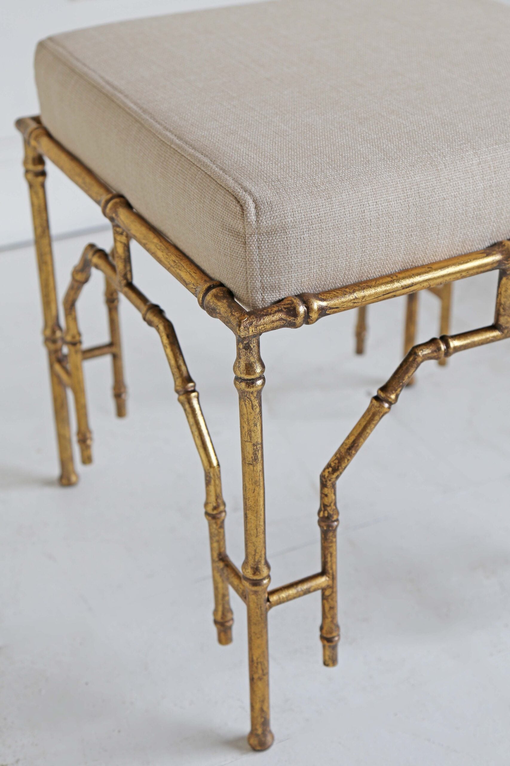 Gilt Bamboo Stool I