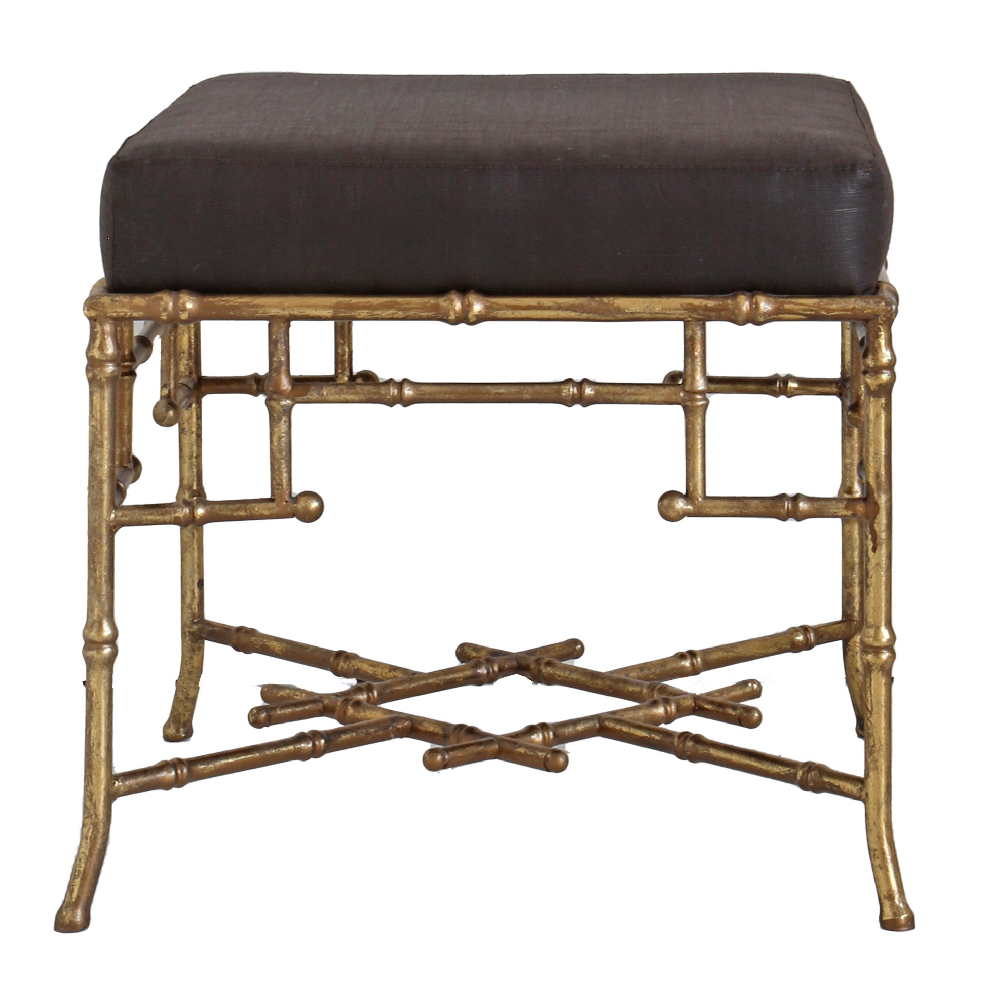 Gilt Bamboo Stool II