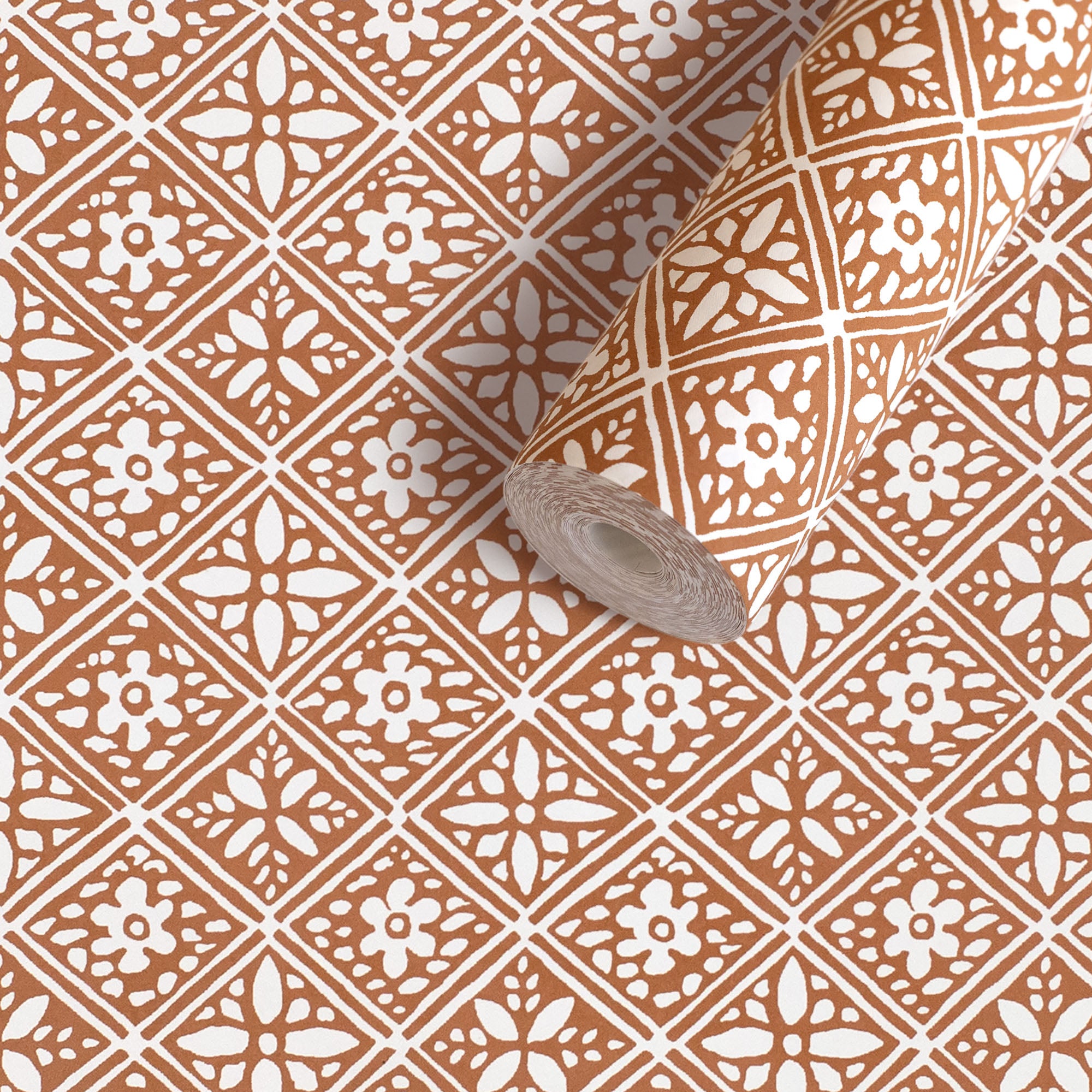 Hadiqa Wallpaper - Terracotta