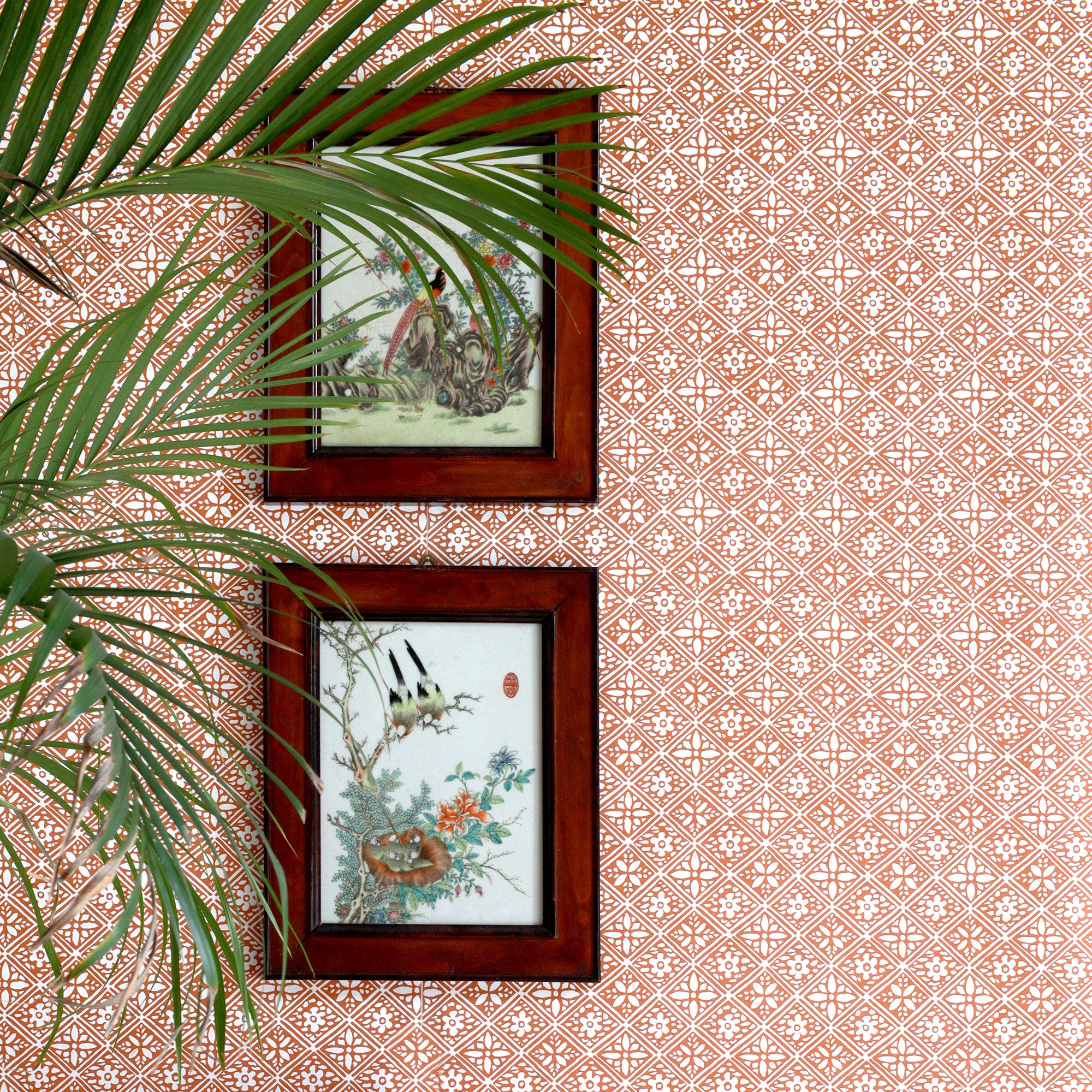 Hadiqa Wallpaper - Terracotta
