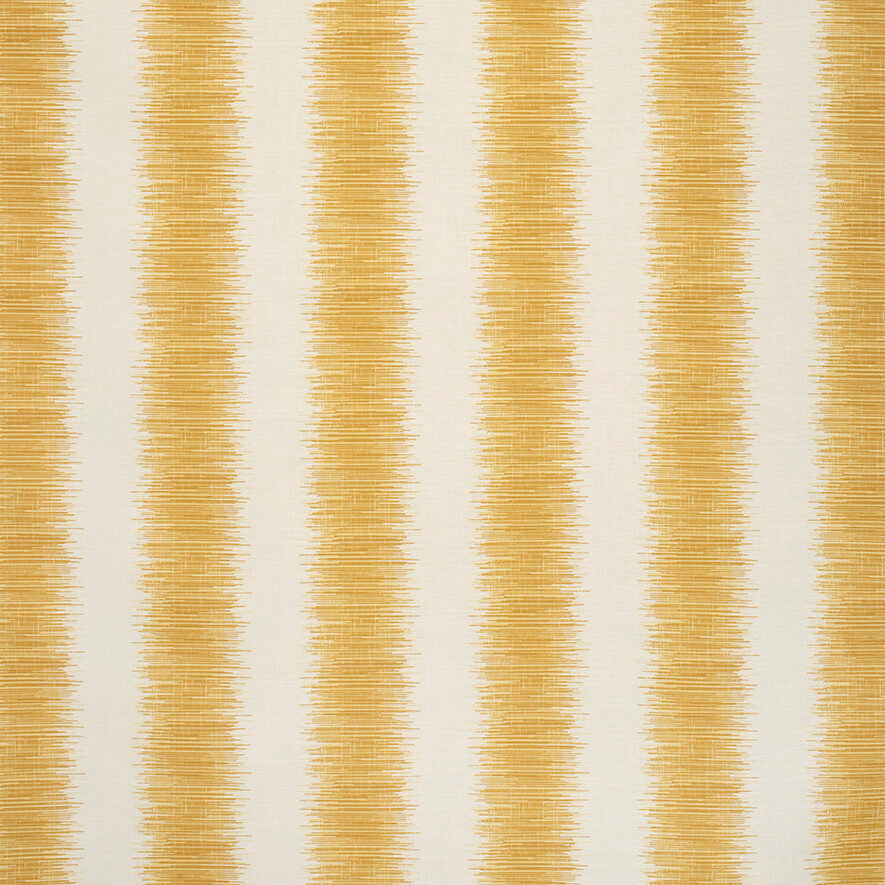 Hampton Stripe &#8211; Amber on Ecru