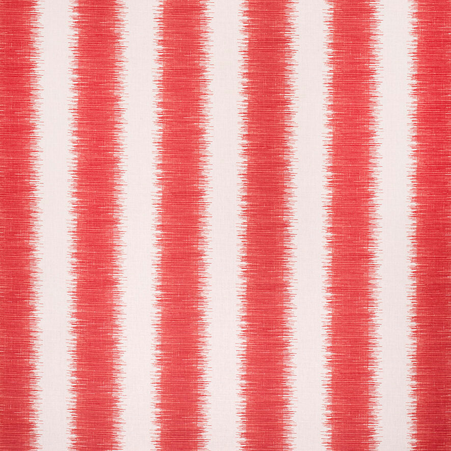 Hampton Stripe &#8211; Red on Ecru