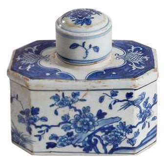 Hexagonal Tea Tin Jar