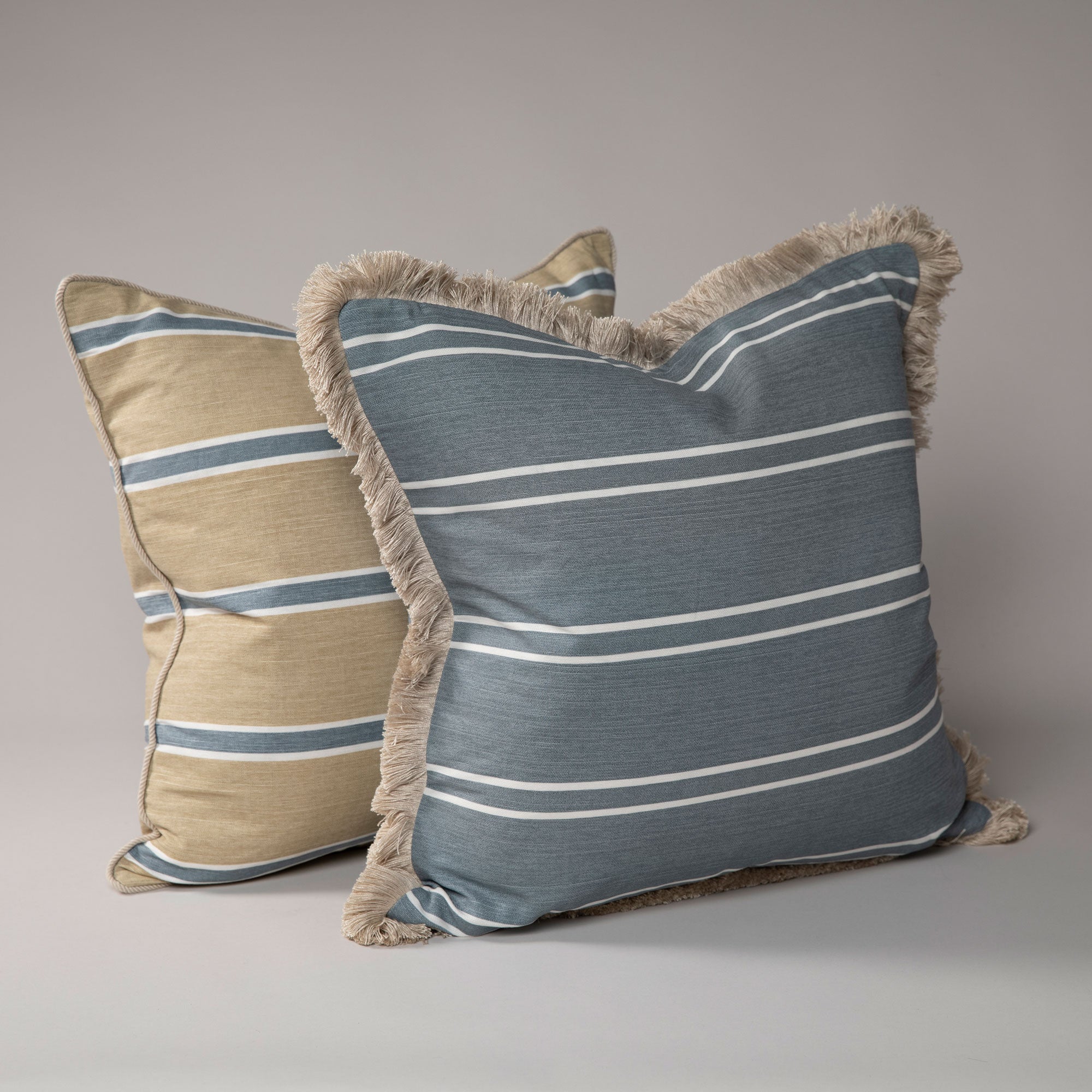 Horizon Stripe Cushion - Blue