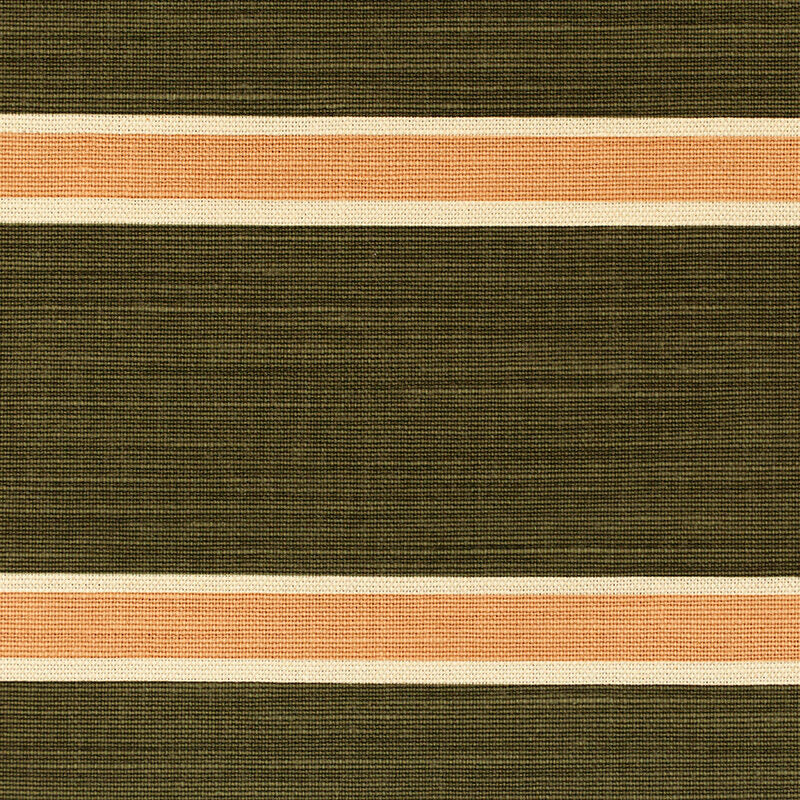 Horizon Stripe - Blush on Dark Green