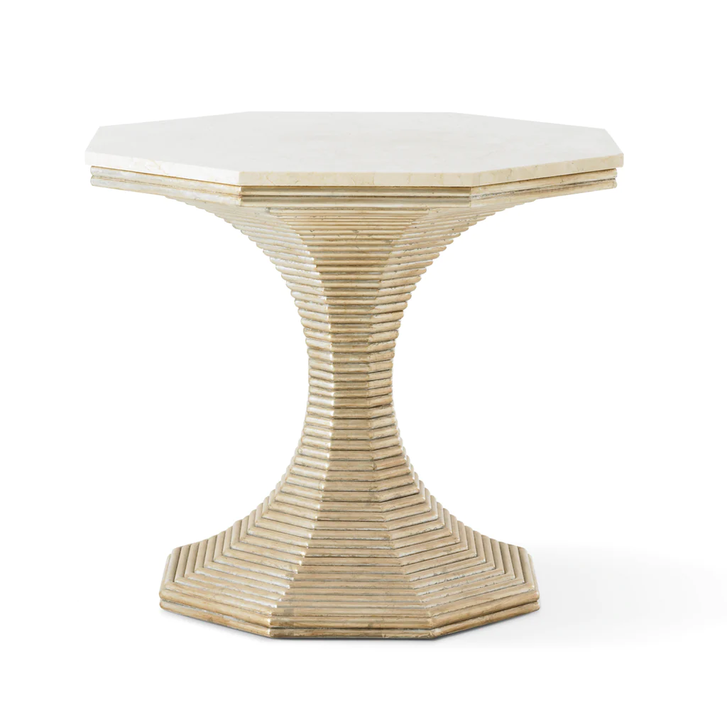 Hourglass Table - Silver