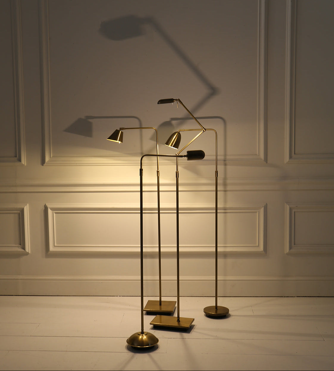 Berkeley Cordless Floor Lamp - Antique Brass