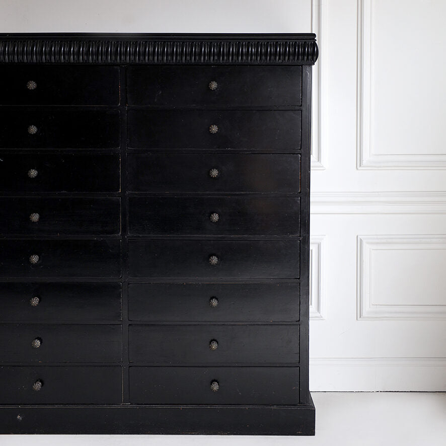 Late 19th Century Ebonised Chest of Drawers