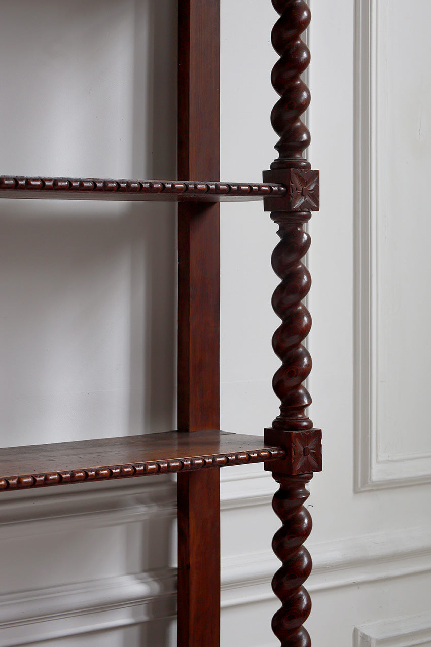 Late 19th Century Barley Twist Bookcase
