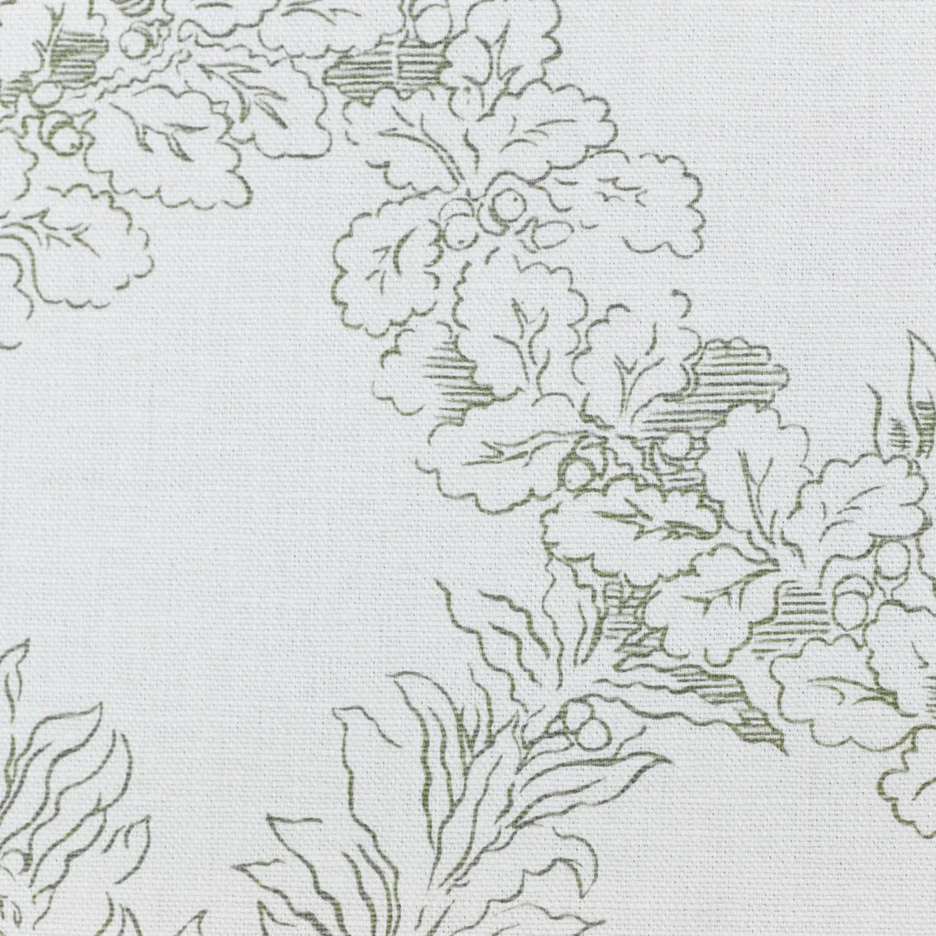Leaf Trellis - Celadon on White