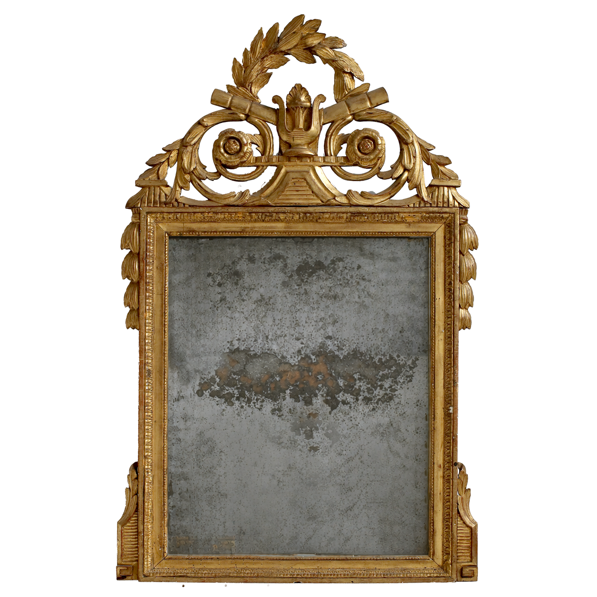 Louis XVI Giltwood Mirror