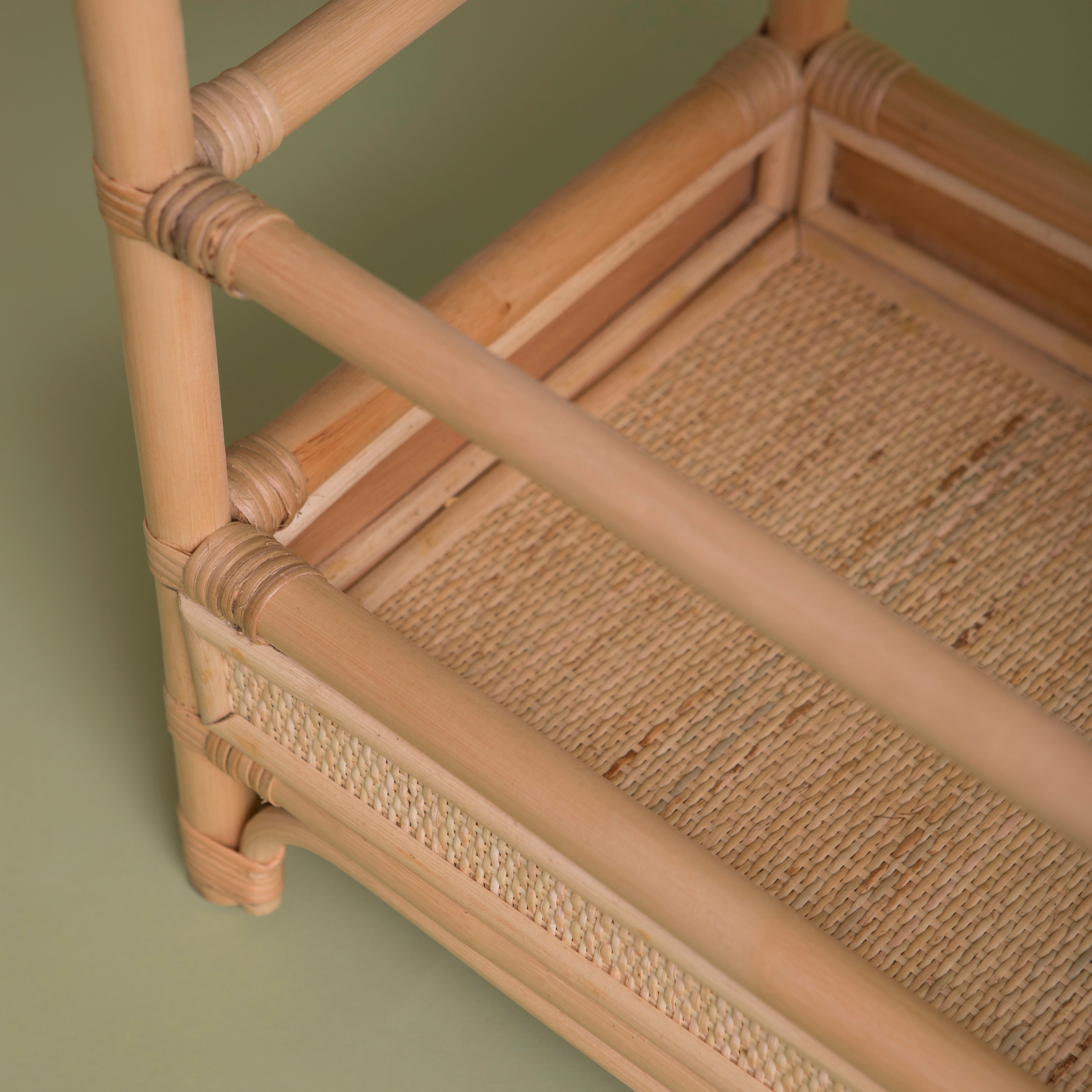 Coppelia Rattan Bar Cart