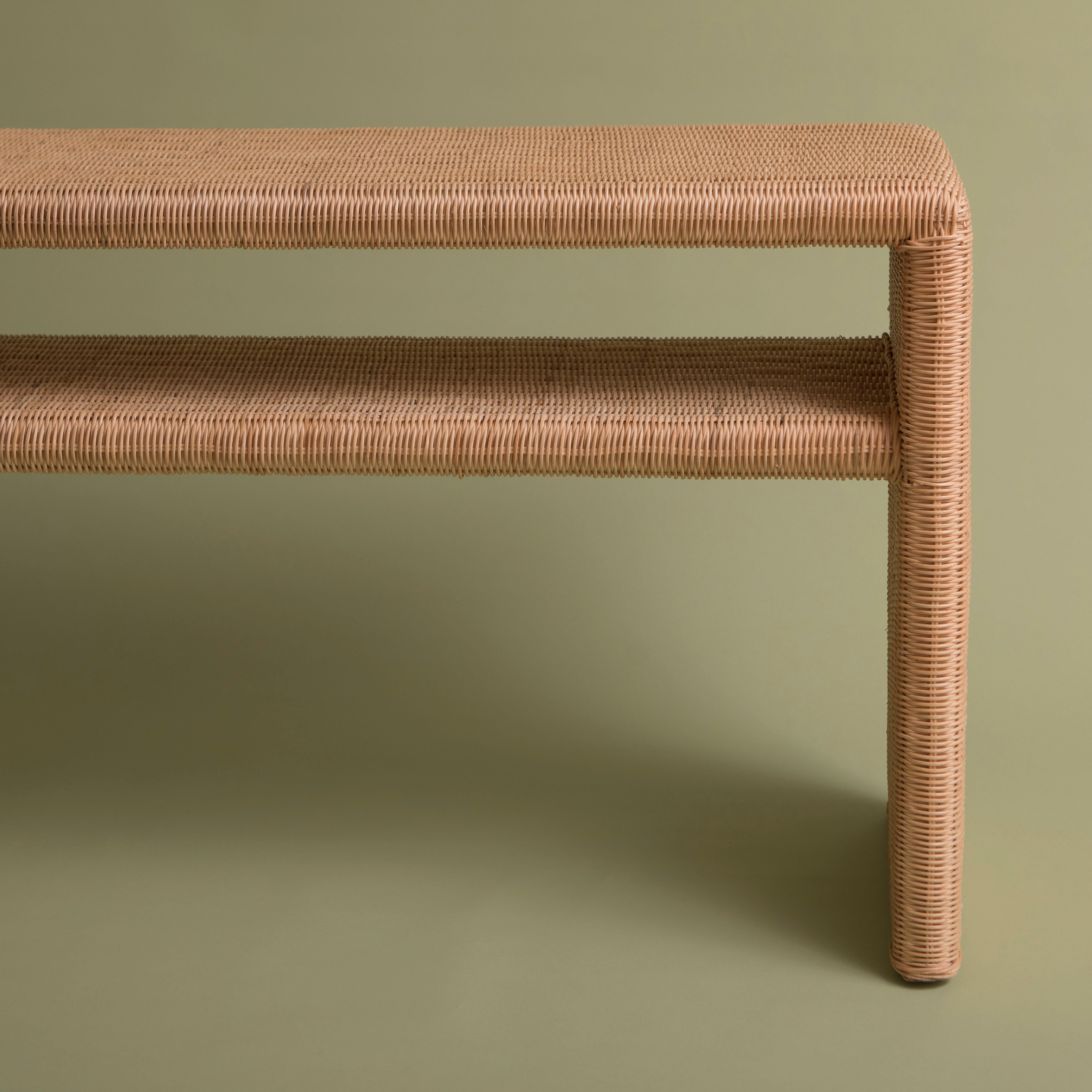 Georgia Rattan Console Table
