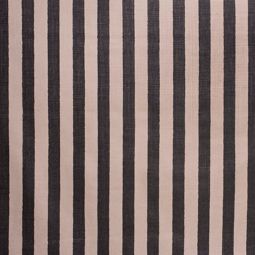 Melba Stripe &#8211; Black on Brittany Glazed Linen Osiris