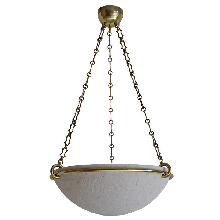 Milan Pendant - White/Brass
