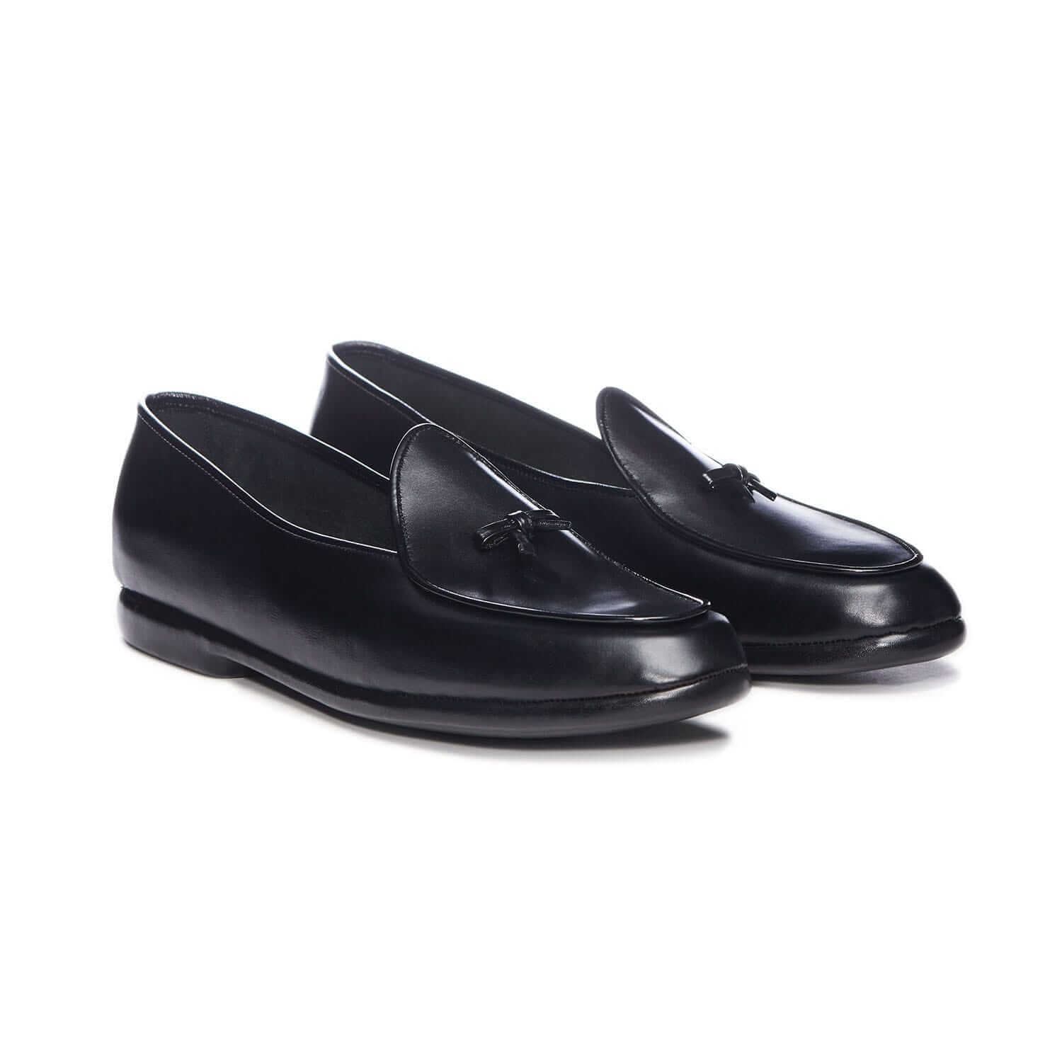Mr. Casual Black Calf Leather