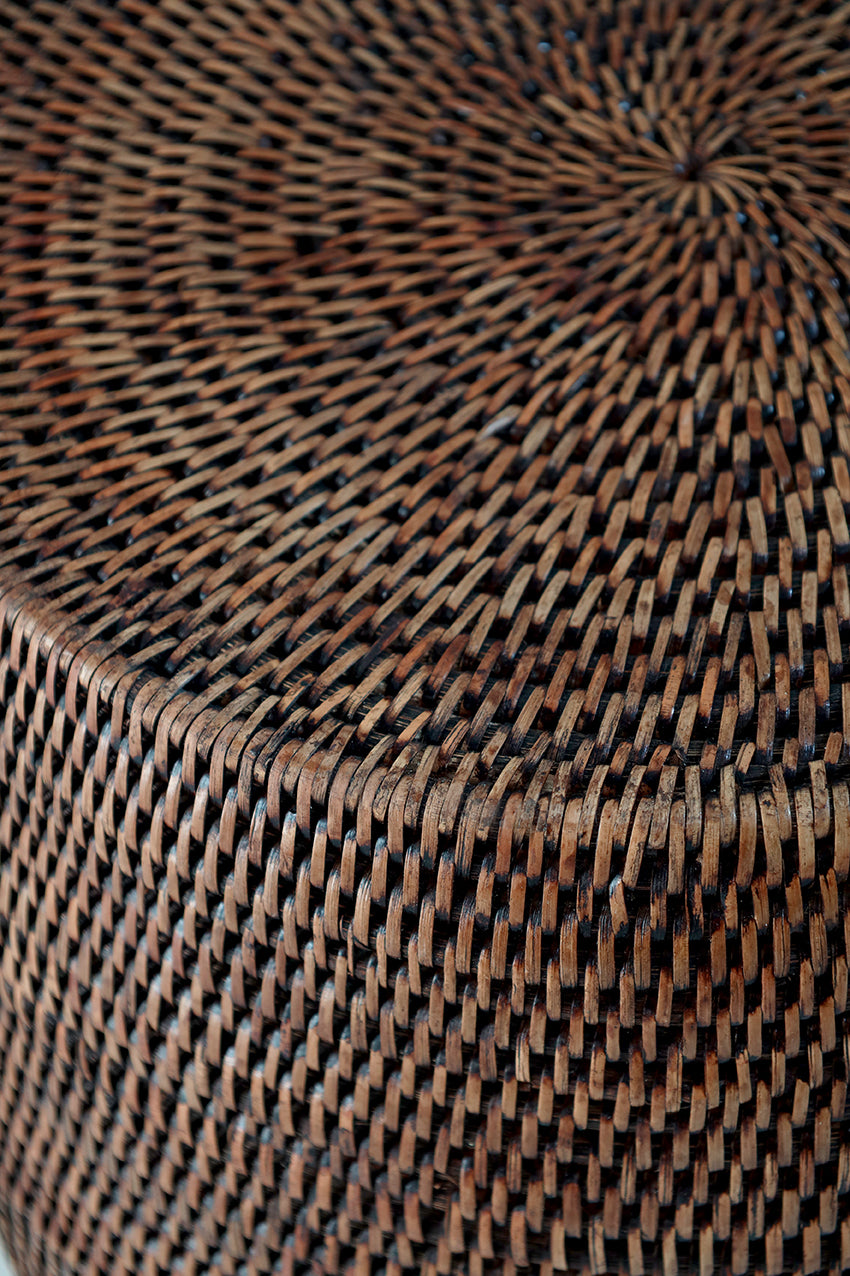 Lotto Rattan Drum Side Table