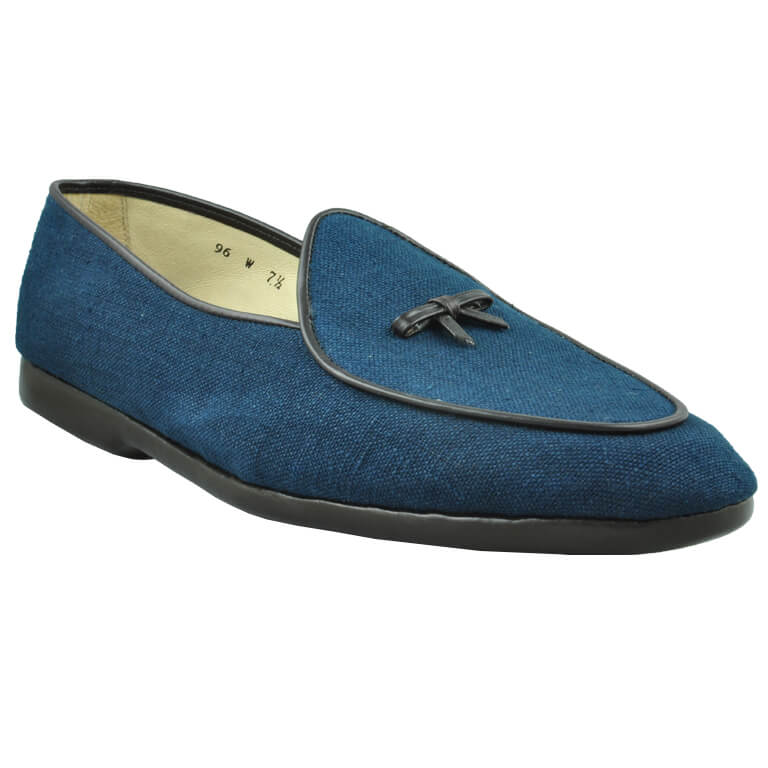 Mr Casual Navy Linen
