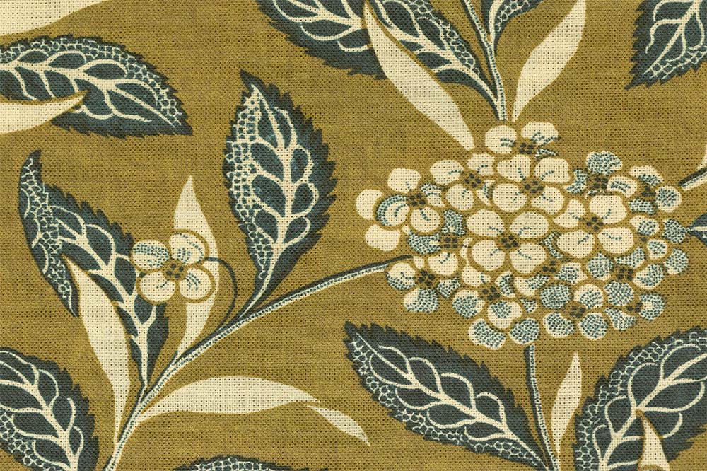 Ortensia - Teal on Olive