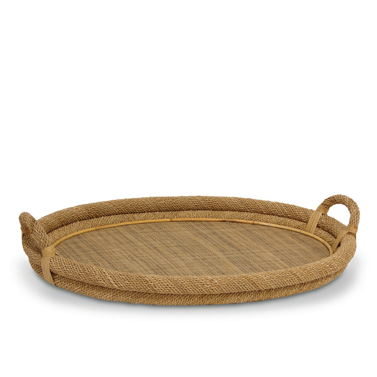 Oval Natural Rope Top Tray