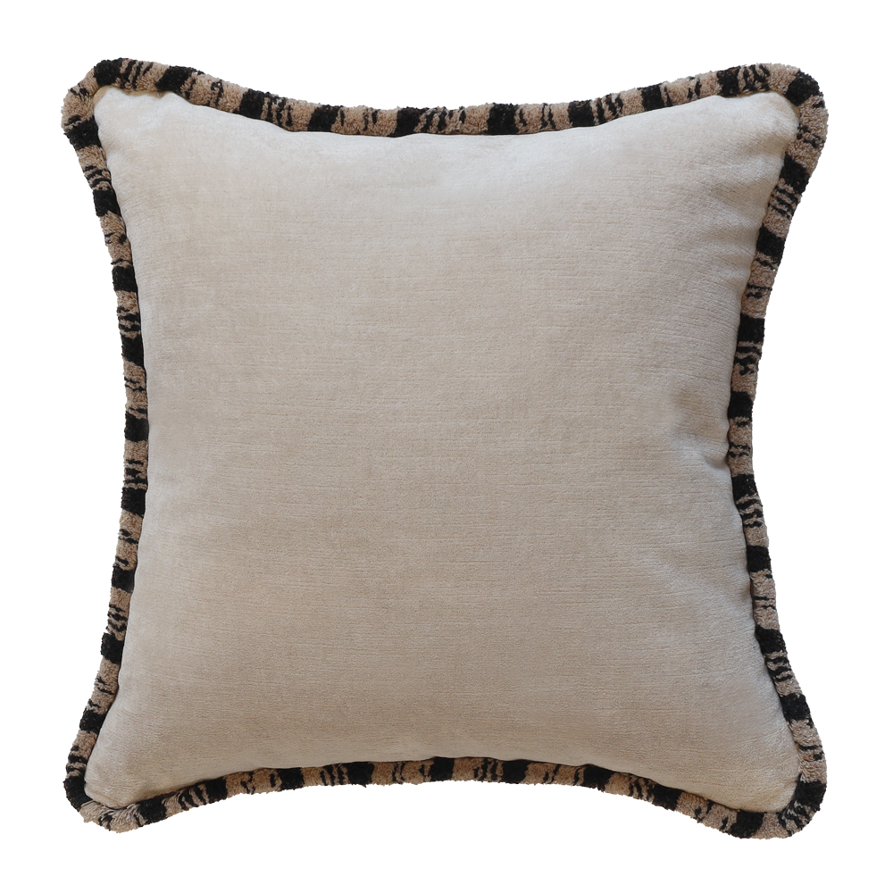 Arezzo Cushion - Linen/Leopard