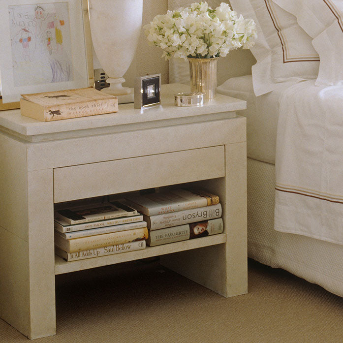 Bedside Table - Parchment Finish