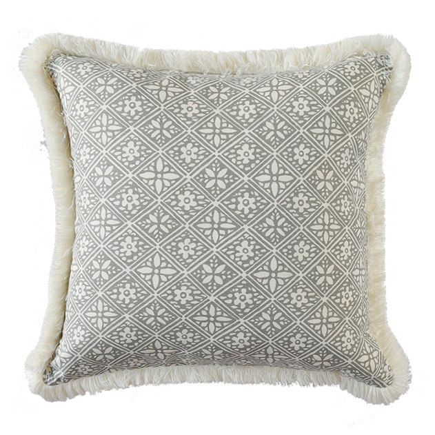 Hadiqa Cushion - Stone Grey