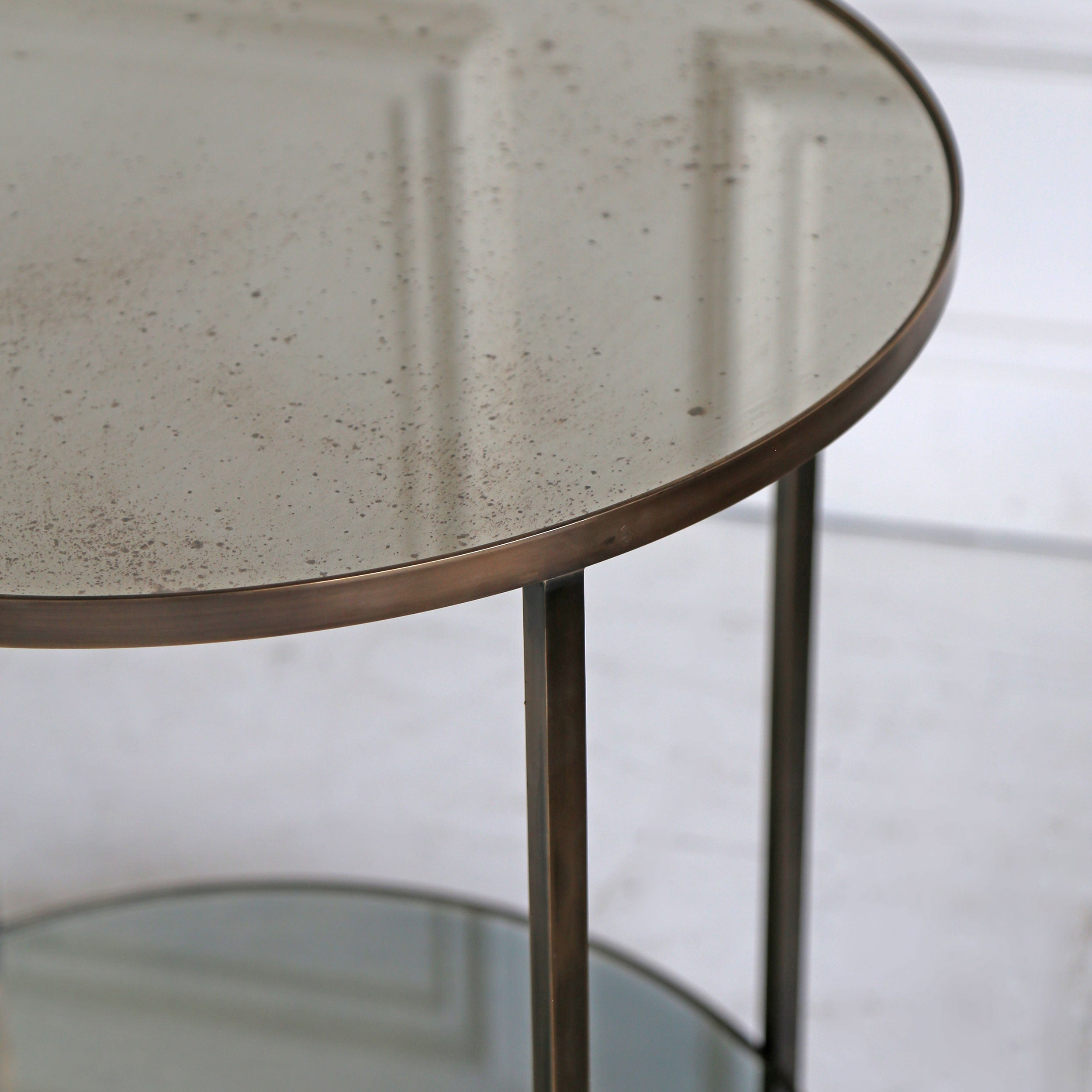 Manhattan Side Table - Antique Bronze