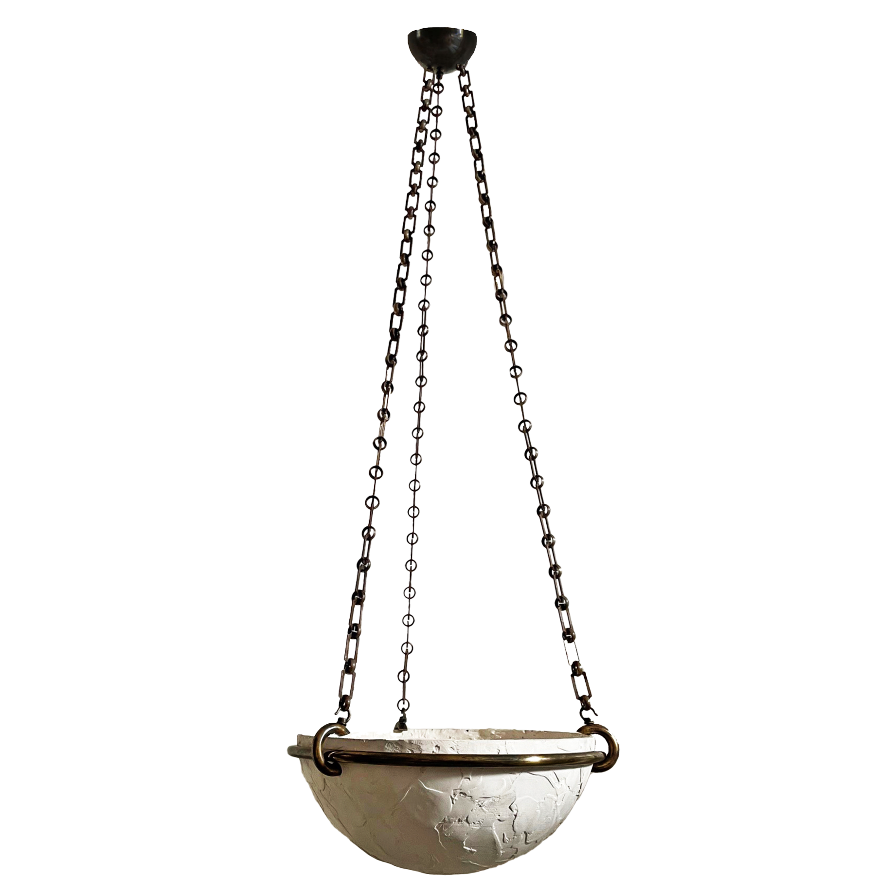 Mini Milan Pendant - White/Bronze