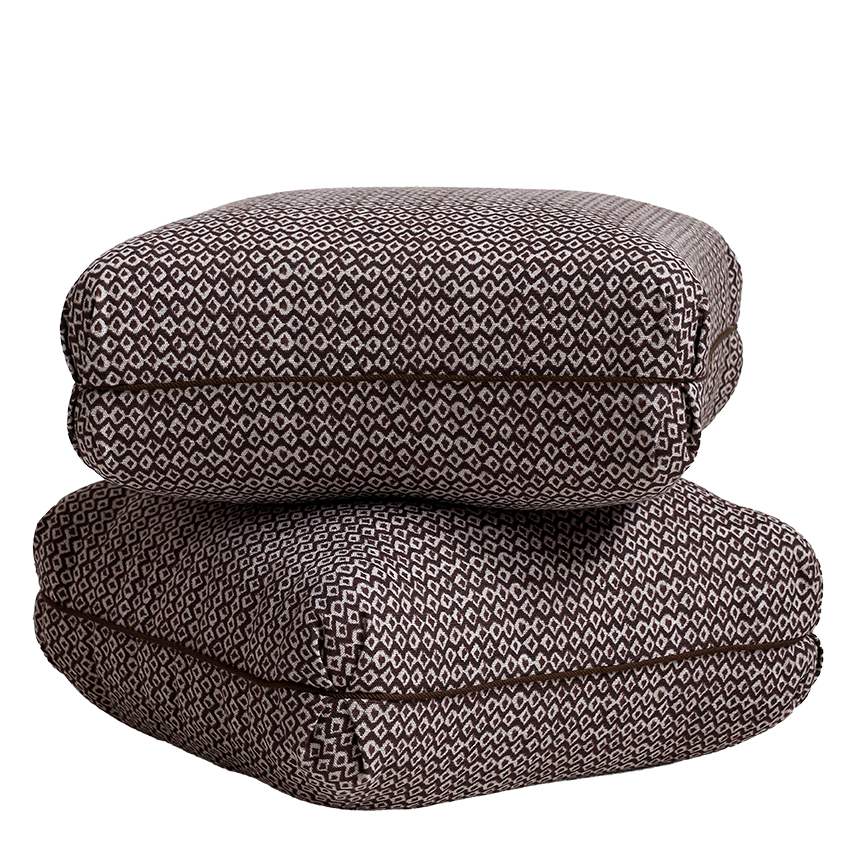 Upholstered Cushion Stool Twisted
