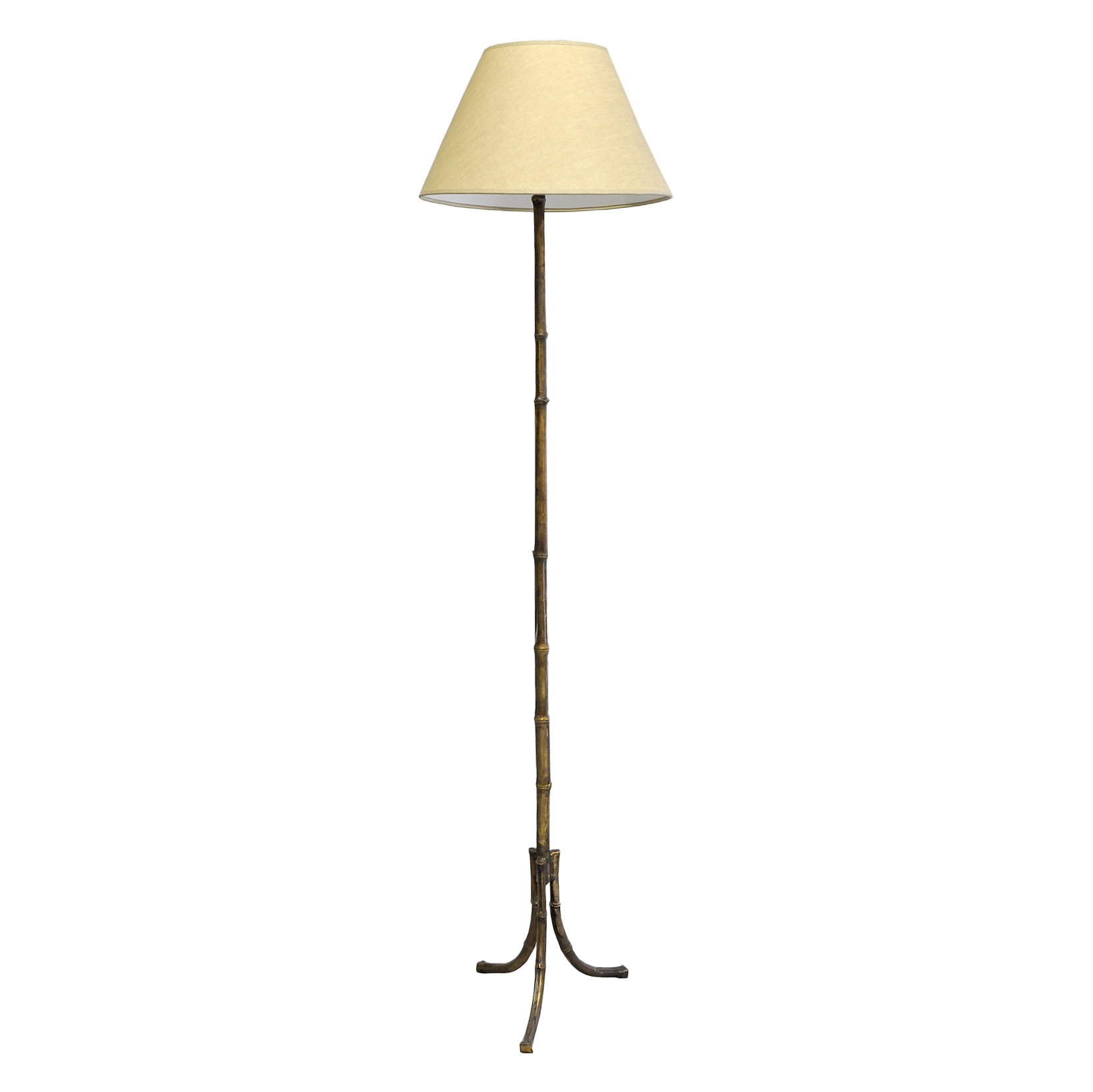 Bronze Faux Bamboo Floor Lamp