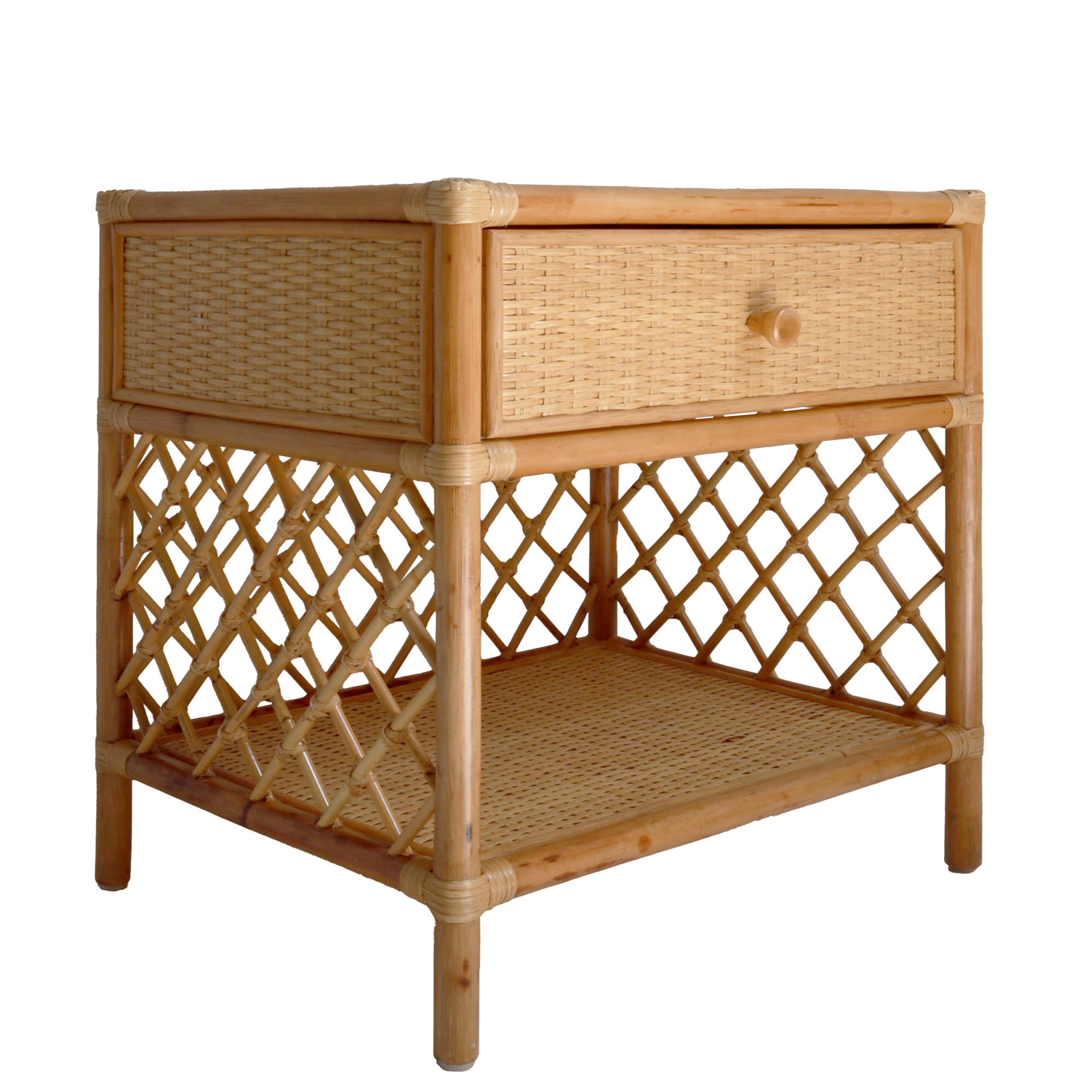 Sabina Rattan Bedside Table