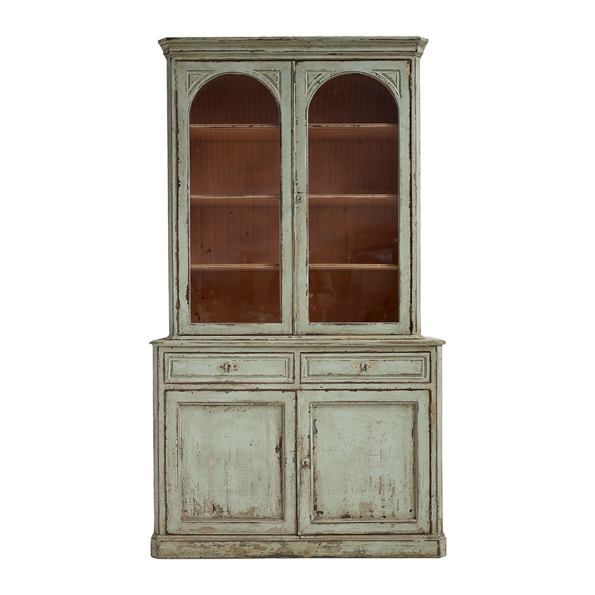 19th Century French Style Painted Vitrine