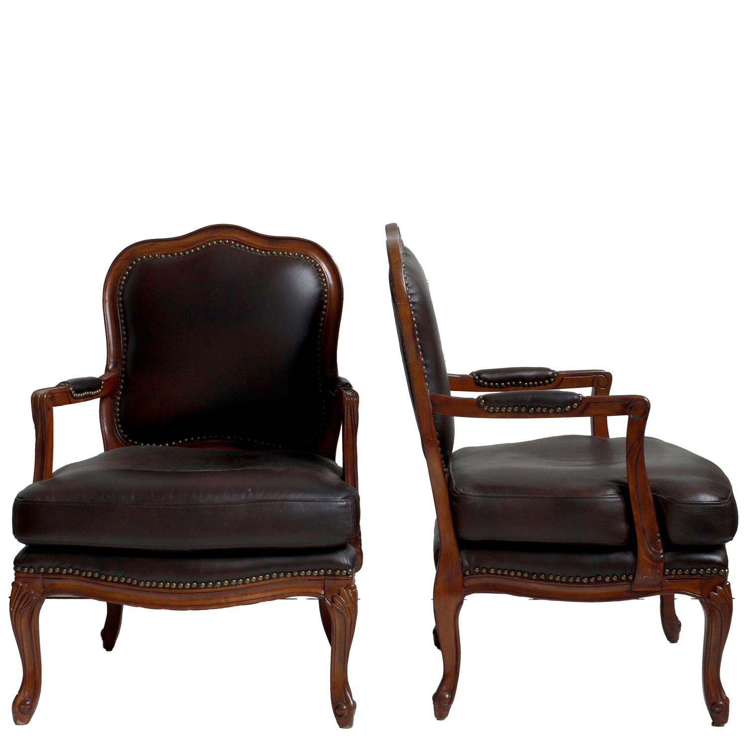 Pair of Louis XV Style Fauteuils